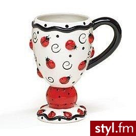kubek na cappuccino bądź kawę w malutkie biedroneczki - 6.95$ - Gadżety Inne Moda