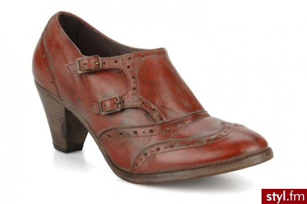 H By Hudson PÓŁBUTY I BOTKI ALPIN BY (BORDOWY) (Bordowy) - Botki Buty Moda