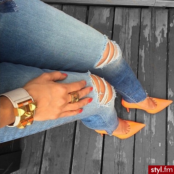 Jeansy Spodnie Moda
