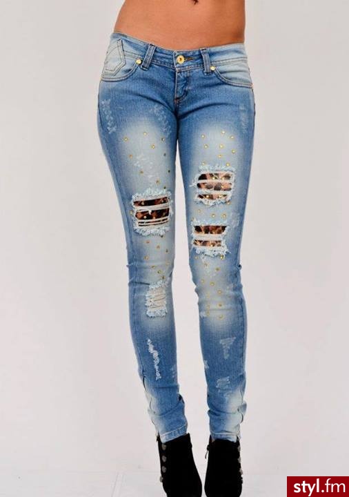 Jeansy Spodnie Moda