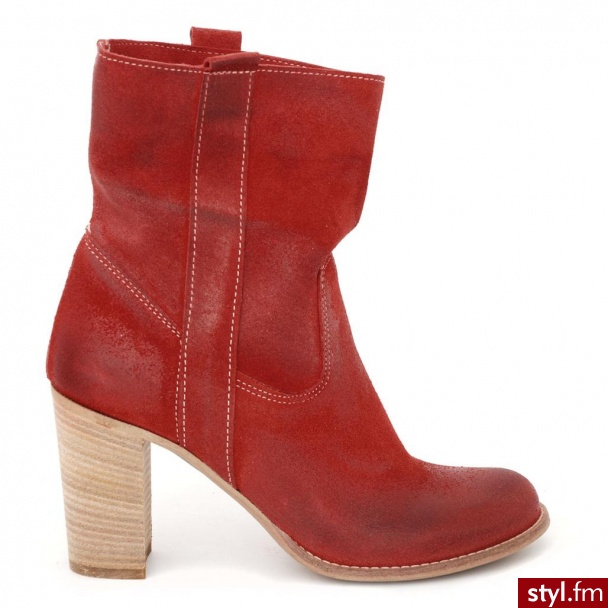 Venezia BOTKI 795 CRO ROSSO - Botki Buty Moda