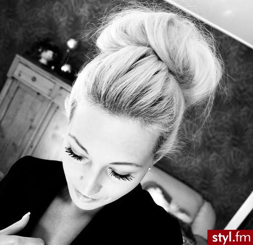 upięcie - Blond Upięcie Proste Na co dzień Długie Fryzury