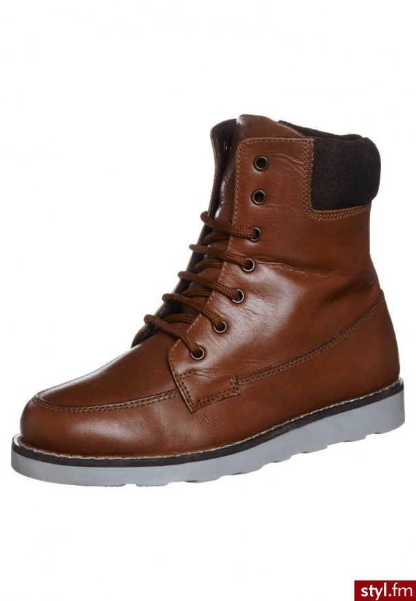 fullstop. Botki sznurowane brązowy (CH-2345) - Botki Buty Moda