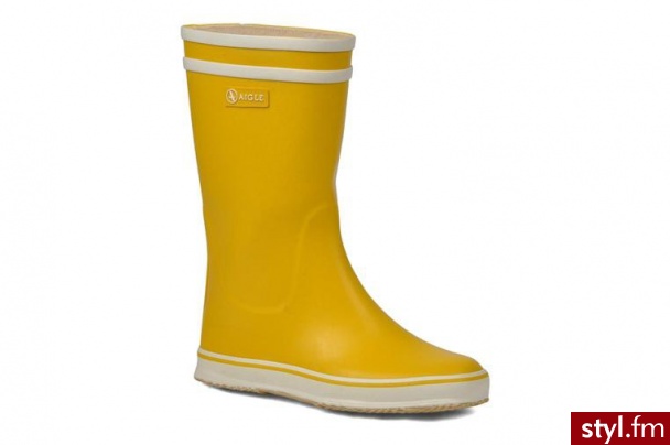 Aigle PÓŁBUTY I BOTKI MALOUINE BY AIGLE (Żółty) - Botki Buty Moda