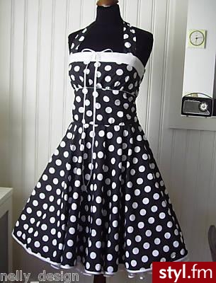 Sukienka w Kropy - Pozostałe Ciuchy Moda