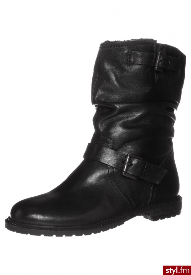 SPM AVILA Botki kowbojki i motocyklowe czarny - Botki Buty Moda