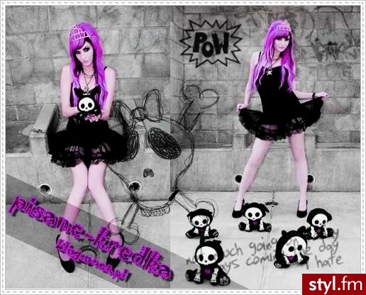 EMO Alternatywne Średnie Fryzury