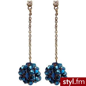 blue lantern bead ball drop earrings - earrings / rings / be... - Polyvore. Pobrano ze strony: http://www.polyvore.com/blue_lantern_bead_ball_drop/thing?id=28066417 - Pozostałe Dodatki Moda