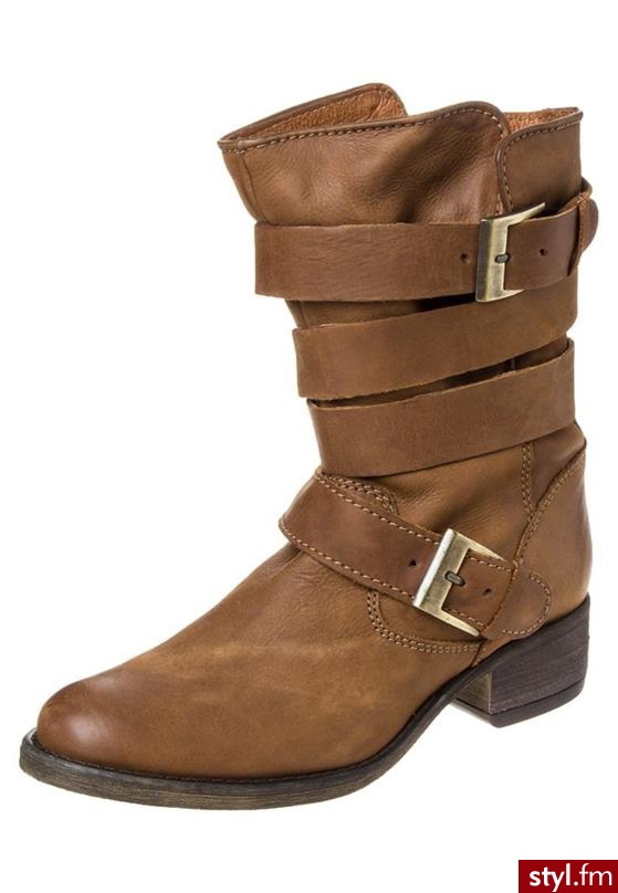 Steve Madden BREWzER Botki kowbojki i motocyklowe brązowy (01110535) - Pozostałe Buty Moda