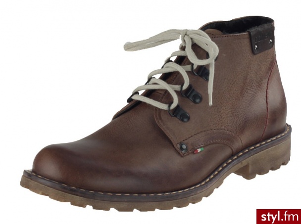 Domeno Półbuty 2087 Brązowe K_BR257 - Półbuty Buty Moda