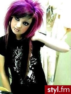 EMO Alternatywne Średnie Fryzury