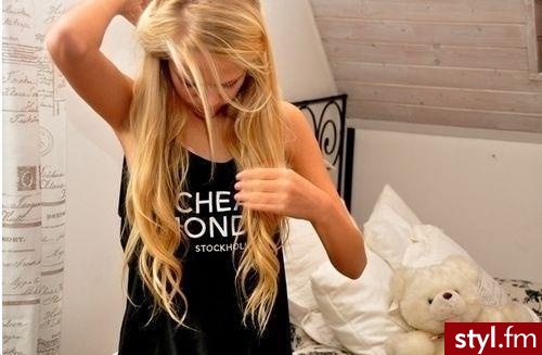 Blond Rozpuszczone Kręcone Na co dzień Długie Fryzury