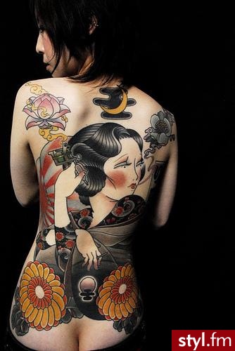 Japan tattoo. gejsza : ) - Tatuaże