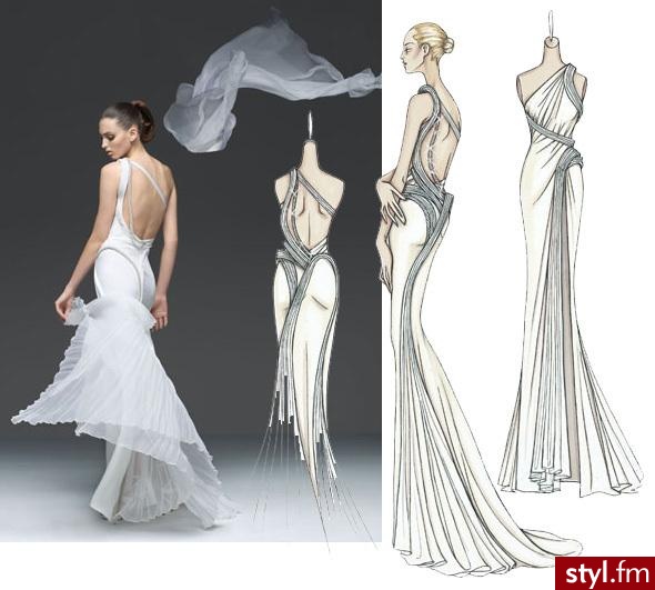 Haute Couture - wysokie krawiectwo w przypadku linii Atelier Versace odzyskuje swoje pierwotne znaczenie. Projekty z kolekcji na sezon wiosna/lato 2009 są nie tylko perfekcyjnie wykonane i prezentują kunszt twórcy, ale także, a może przede wszystkim, stro - Suknie ślubne Ślub Moda