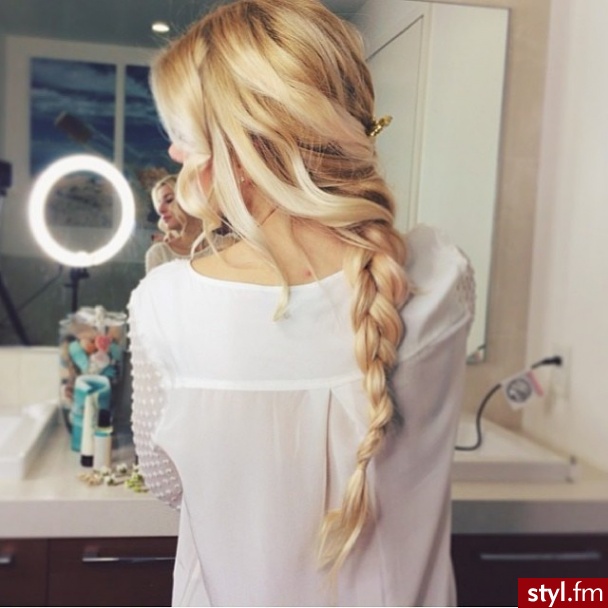 Blond Warkocze Kręcone Na co dzień Długie Fryzury