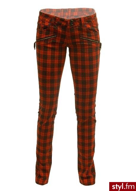 spodnie w kratkę - Pozostałe Ciuchy Moda