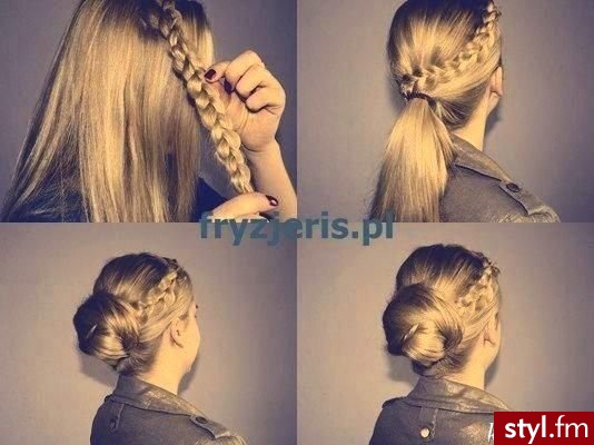 Blond Upięcie Proste Na co dzień Długie Fryzury