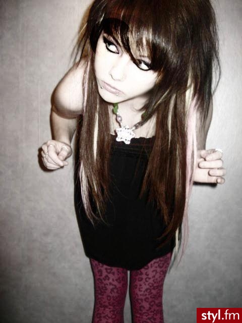 EMO Alternatywne Średnie Fryzury