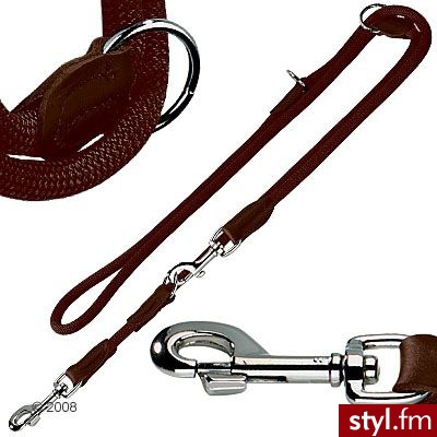 Hunter regulowana smycz Freestyle brązowa - Dł. 200 cm , O 10 mm - Psy Zwierzaki
