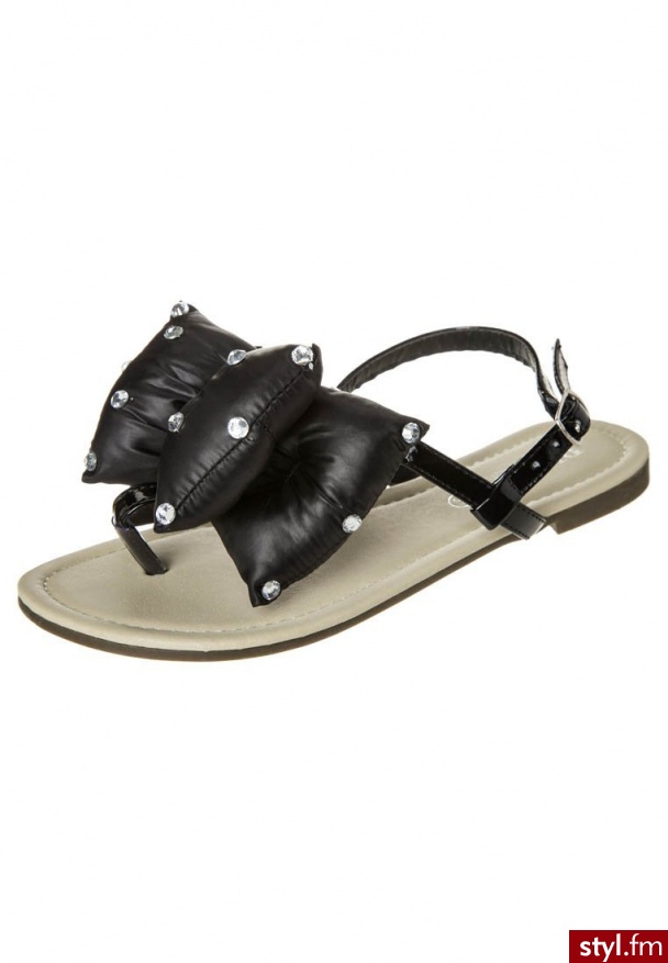 Playa MILAN Japonki czarny MILAN - Klapki Buty Moda