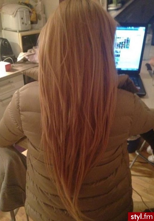 Blond Rozpuszczone Proste Na co dzień Długie Fryzury