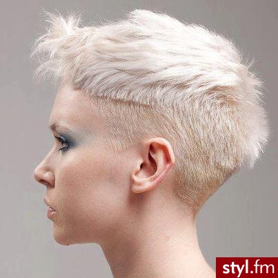 Blond Rozpuszczone Proste Na co dzień Krótkie Fryzury