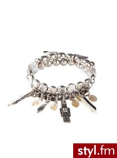 Set of two charms bracelets - Shiny silver - Promod. Pobrano ze strony: http://www.promod.co.uk/jewellery/bracelets/set-of-two-charms-bracelets-shiny-silver-R1290319932.html - Pozostałe Dodatki Moda