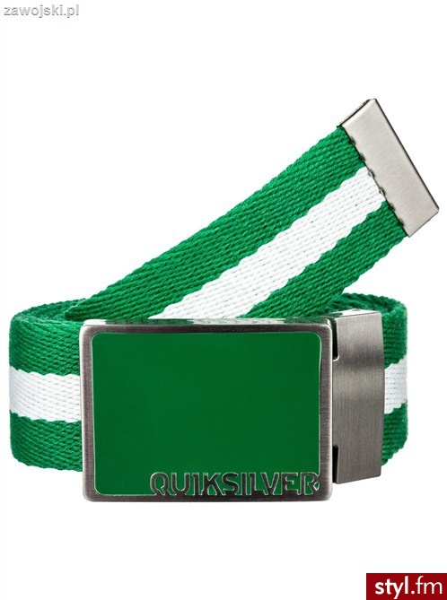 Pasek QUIKSILVER parciany do spodni FEVER DREAMS GREEN - Paski Dodatki Moda