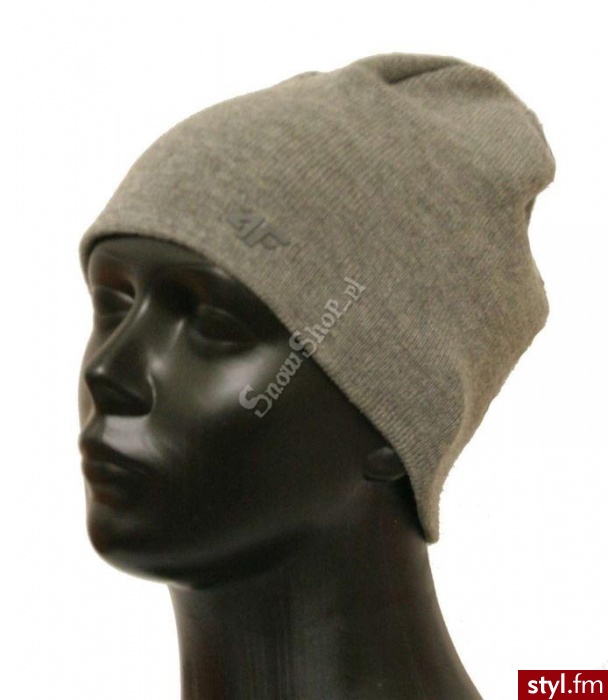 4F Czapka Cam003 L/Xl Grey 13 - Nakrycia głowy Dodatki Moda