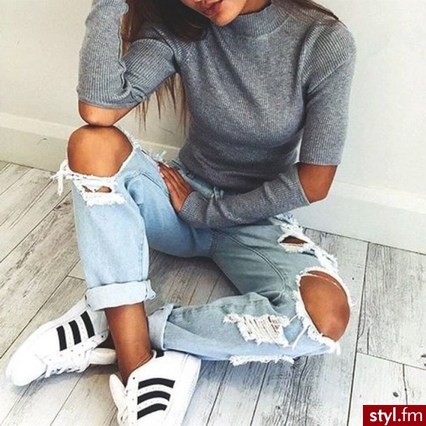 Jeansy Spodnie Moda