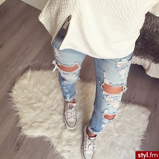 Jeansy Spodnie Moda