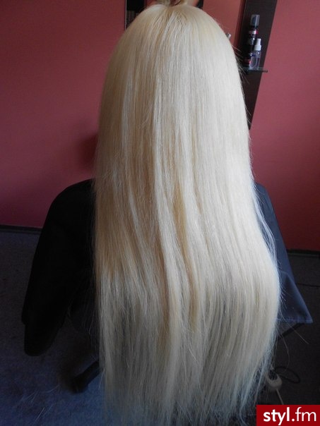 Blond Rozpuszczone Proste Na co dzień Długie Fryzury