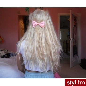 Blond Rozpuszczone Kręcone Na co dzień Długie Fryzury
