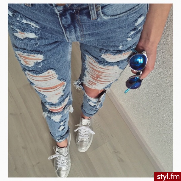 Jeansy Spodnie Moda