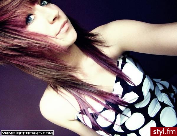 EMO Alternatywne Średnie Fryzury