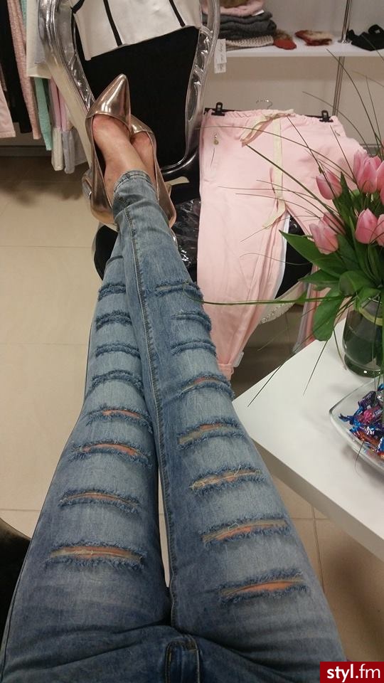 Jeansy Spodnie Moda