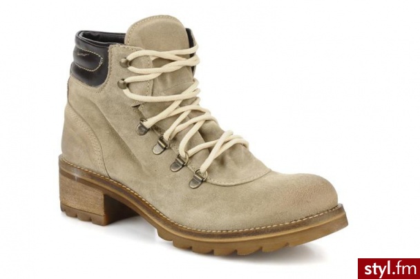 Eden PÓŁBUTY I BOTKI AMELANCHE BY EDEN (Beżowy) - Botki Buty Moda