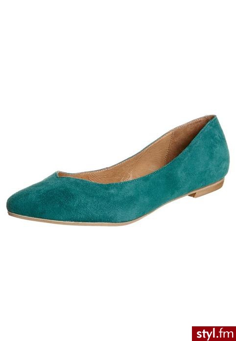 Taupage Baleriny petrol - Balerinki Buty Moda