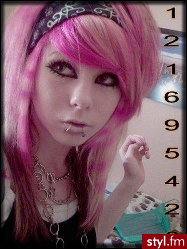 EMO Alternatywne Średnie Fryzury