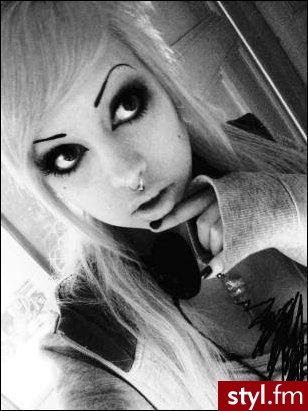 EMO Alternatywne Średnie Fryzury