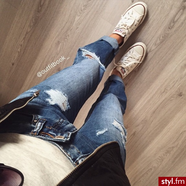 Jeansy Spodnie Moda