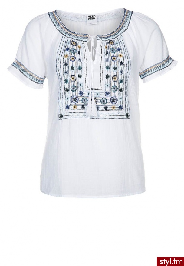 Vero Moda BOHEME Tunika biały - Tuniki Ciuchy Moda