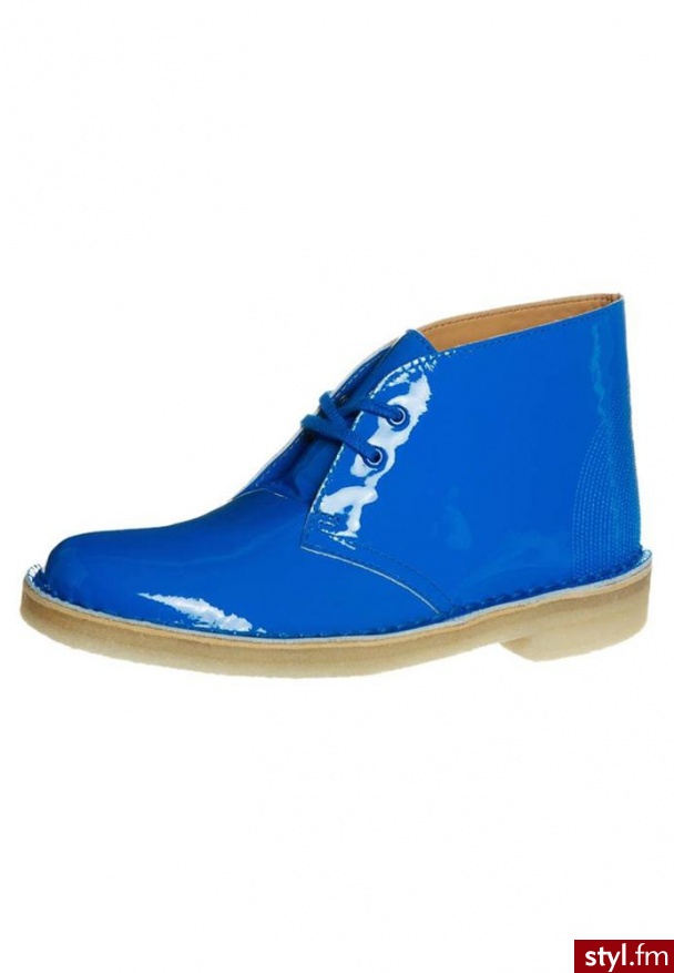 Clarks Originals Botki sznurowane niebieski - Botki Buty Moda