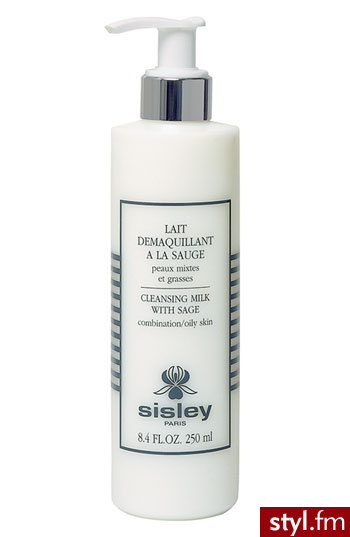 Sisley Lait Demaquillant a la Sauge Mleczko do demakijażu twarzy do skóry normalnej, mieszanej i tłustej 250 ml - Emu Buty Moda