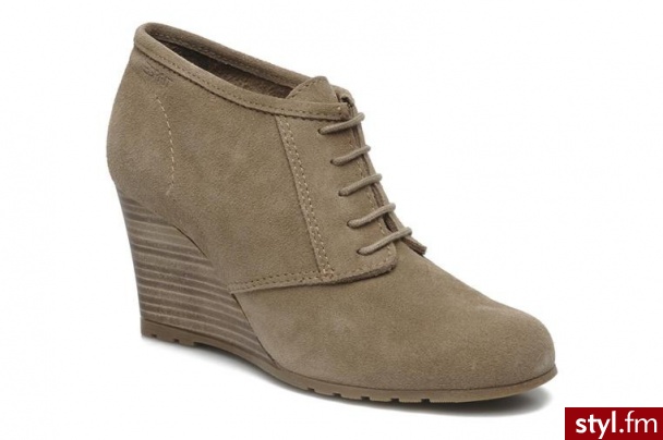 Esprit PÓŁBUTY I BOTKI ISIS LU WEDGE BOOTIE BY (Brązowy) - Botki Buty Moda