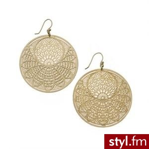 Welikefashion.com - Earring Dangle Gold by Soho Hearts - Polyvore. Pobrano ze strony: http://www.polyvore.com/welikefashion.com_earring_dangle_gold_soho/thing?id=16105537 - Pozostałe Dodatki Moda