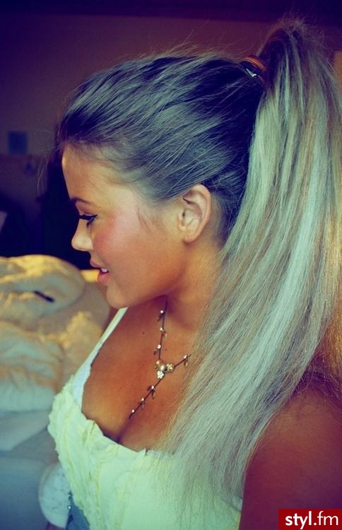 Blond Rozpuszczone Proste Na co dzień Długie Fryzury