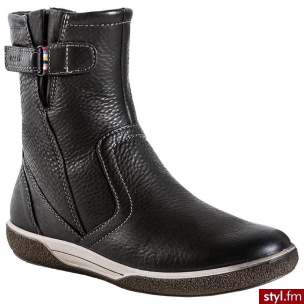 ECCO BOTKI CHASE 23104311001 CZARNY 11001 - Botki Buty Moda