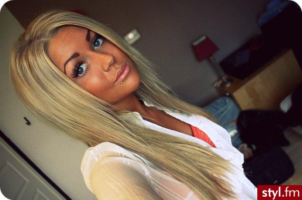 Blond Rozpuszczone Proste Na co dzień Długie Fryzury