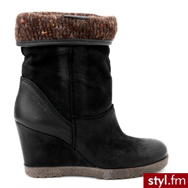 Venezia BOTKI OCIEPLANE 791232 NERO - Botki Buty Moda